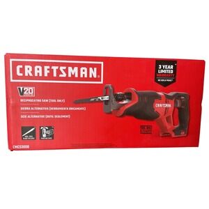 Craftsman V20 Reciprocating Saw Cordless 20V Max Tool Only CMCS300B New